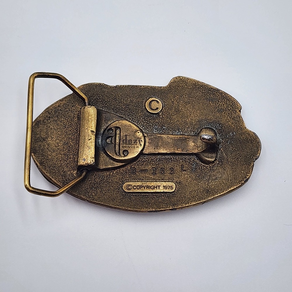 Vintage 1975 Rocky Mountain‎ High Colorado Belt Buckle Adezy Denver Western Wear - Picture 2 of 5